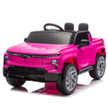 12V Kids Ride On Car W Parents Control,Licensed Chevrolet Silverado,Four Wheel Suspension,Led Lights,Bluetooth,Music,Usb,Mp3,Power Display,Speeds 1.86 3.11Mph For Kids Aged 2 5. Pink 50 99 Lbs