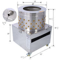 Chicken Plucker, 20Inch Barrel Diameter De Feather Remover Poultry Machine,Heavy Duty Feather Plucking Machine Silver Stainless Steel
