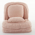 Human Dog Bed ,Lazy Sofa Couch ,5 Adjustable Position,Sit,Sleep,Fold,Suit To Put In Bedroom, Living Room ,Space Saving Design ,Pink Pink Polyester Metal Primary Living Space Medium Soft Cushion Back Modern Foam Polyester