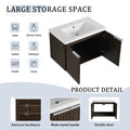 72 Inch Soft Close Doors Bathroom Vanity With Sink, A Small Storage Shelves, 30