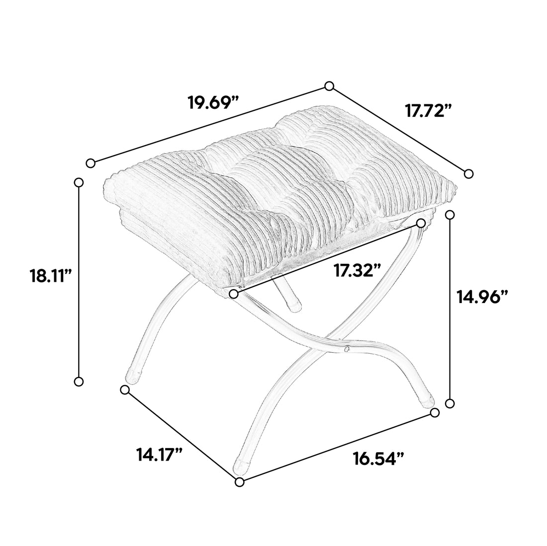 Lazy Chair With Ottoman, Modern Lounge Accent Chair With Armrests And A Side Pocket, Leisure Upholstered Sofa Chair Reading Chair With Footrest For Small Space, Corner Chair Grey Grey Cotton Steel