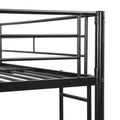 Full Over Full Metal Bunk Bedno Box Spring Needed, Easy Assemble Black Metal