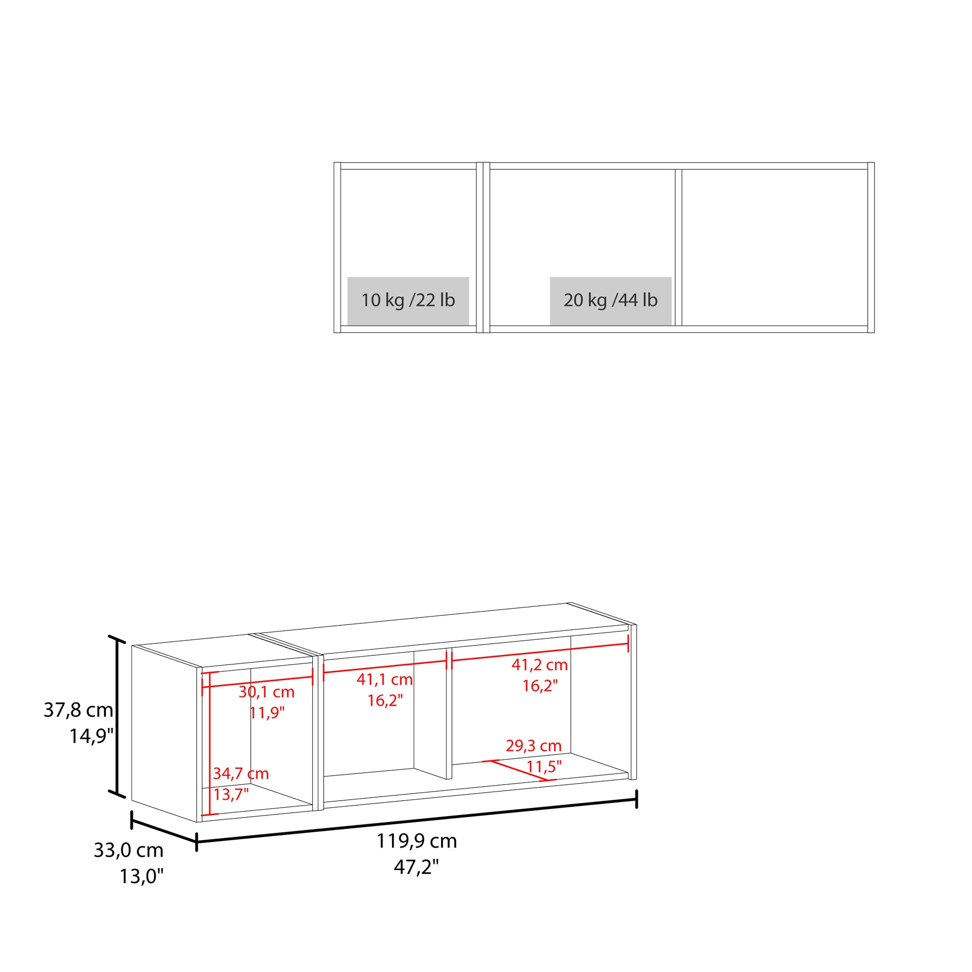 Aster 47" W Wall Cabinet With Lift Up Door Cabinet And Open Shelf Freestanding Smoke Grey Office Shelves Included Modern Particle Board