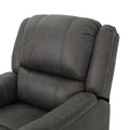 Glider Recliner With Swivel Slate Microfiber