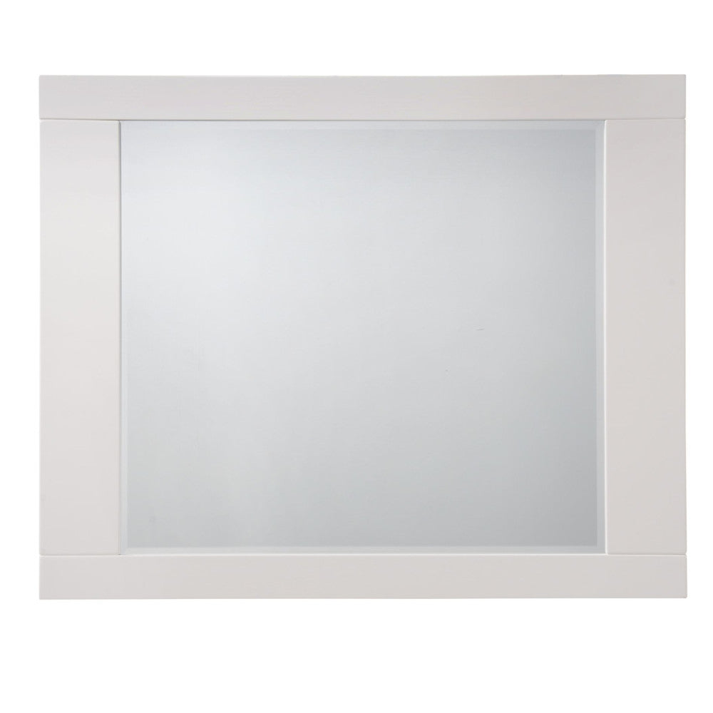 Naima Ii White High Gloss Finish Mirror White Mirror,Synthetic Wood