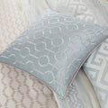 7 Piece Comforter Set Aqua King King Aqua Polyester