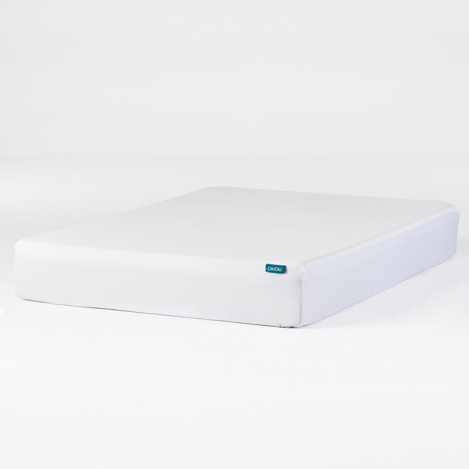 Okioki Mattress Protector King Cream White Fabric King
