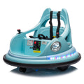 12V Ride On Bumper Car For Kids,Electric Car For Kids,1.5 5 Years Old,W Remote Control, Led Lights, Bluetooth & 360 Degree Spin, Vehicle Body With Anti Collision Paddingfive Point Safety Belt,2Wd Blue Polyethylene