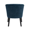 Shellback Chair In Navy Blue Navy Blue Boucle,Polyester