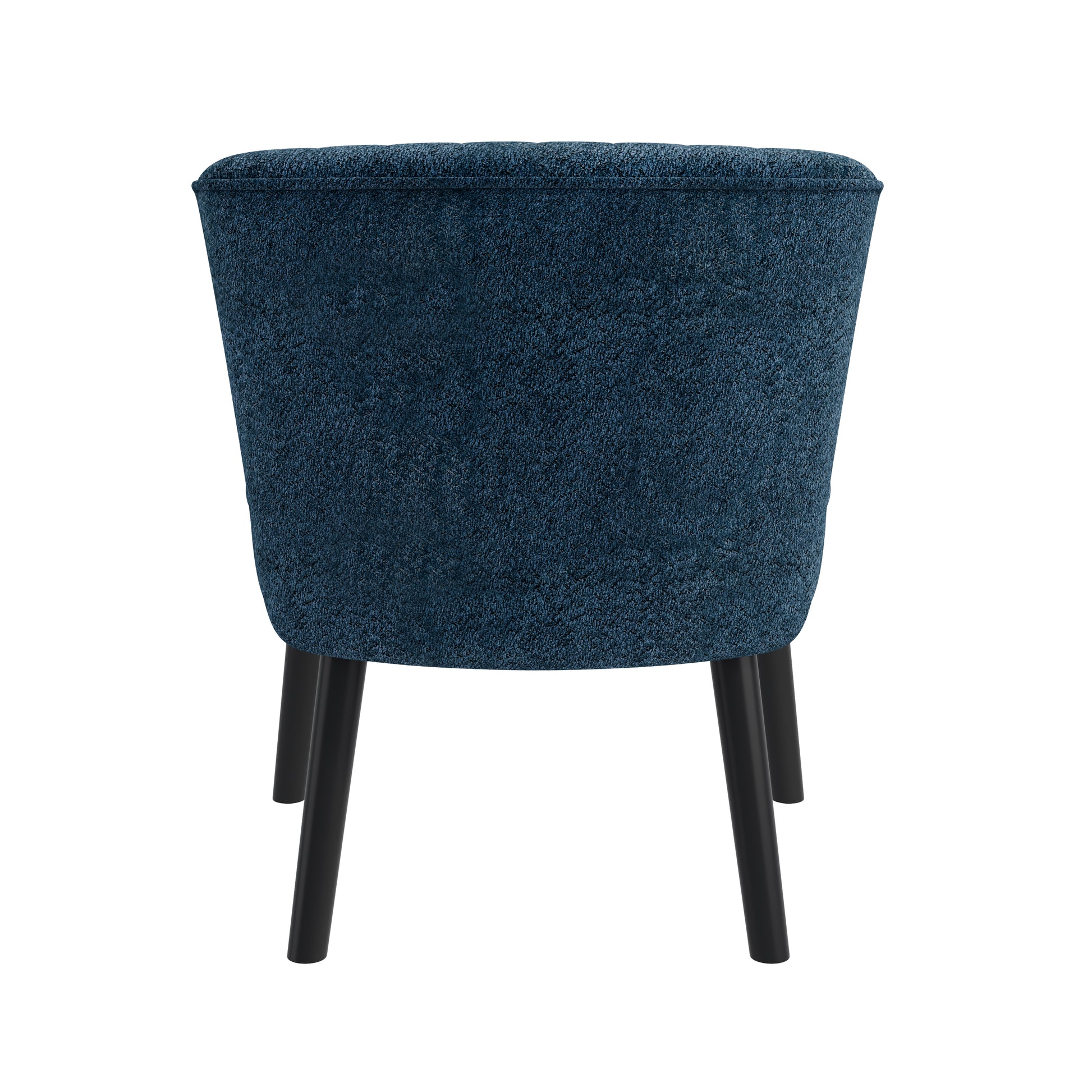 Shellback Chair In Navy Blue Navy Blue Boucle,Polyester