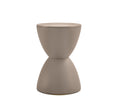 Contemporary Modern Accent Prince Stool Beige Side Table End Table Storage Side Table Light Coffee Plastic