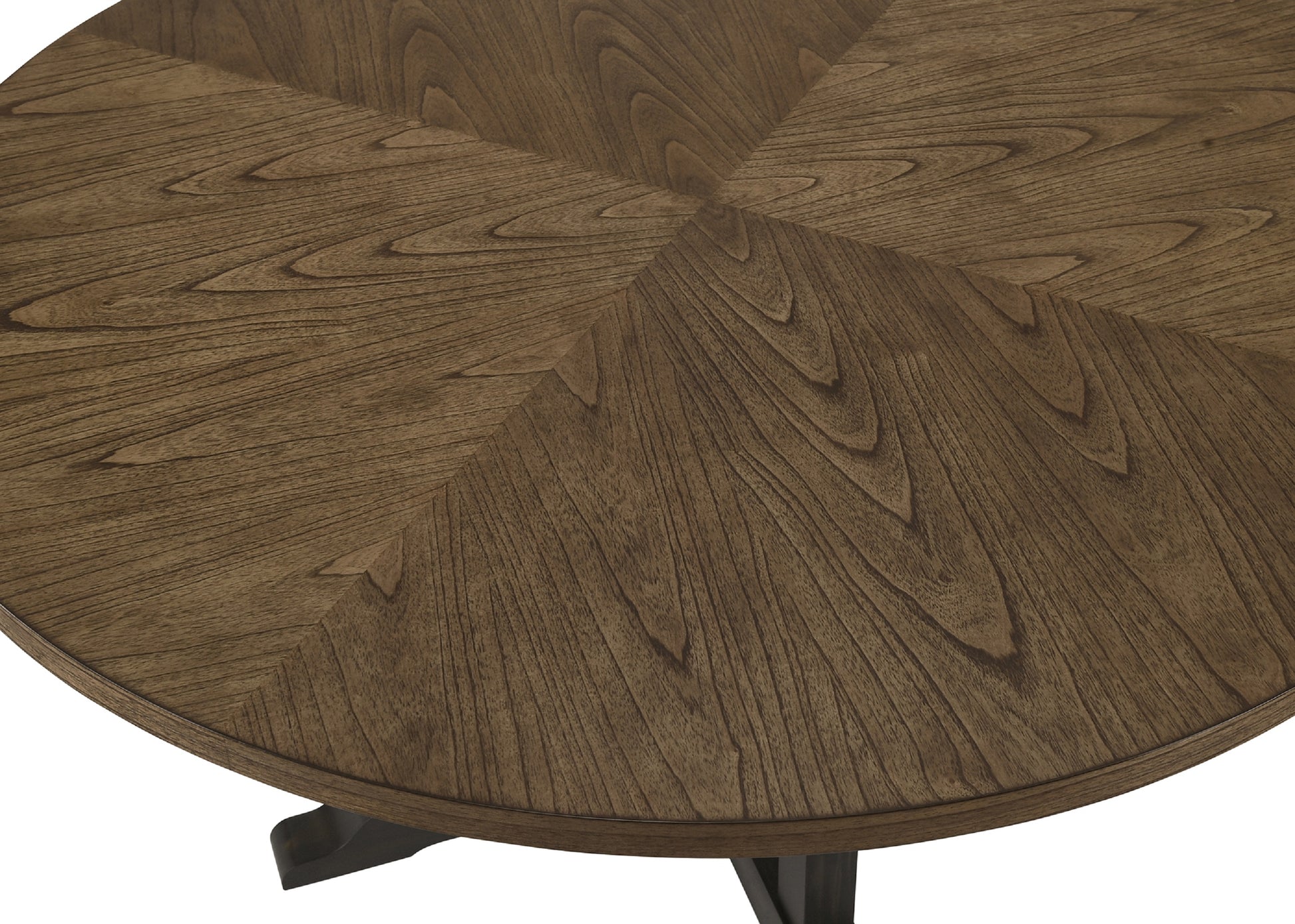 Brown Gray Finish Round Table Top Upholstered Seats Chair Wooden Dining Room Furniture 7Pc Set Solid Wood Wood Wood Grey Brown Gray Seats 4 Wood Dining Room Traditional,Vintage Rectangular Round Dining Table With Chair Wood