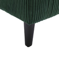 Coolmore Living Room Accent Barrel Chair, Century Modern Style Decorative Chair, Armchair For Living Room With Thick Cushions And Pillows, Comfy Single Sofa Chair, Chair With Wooden Legs Emerald Corduroy