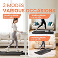 Walking Pad Under Desk Treadmill 3 In 1 Portable Folding Walking Jogging Running Machine With Remote Control & Led Display For Home Office, Larger Running Area, Quiet For Fitness In Small Spaces