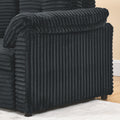Corduroy Tufted Upholstered Sleeper Sectional Sofa, L Shaped Modular Convertible Sofa With Reversible Storage Chaise, Pull Out Sleep Couch Bed And Reclining Backrest Perfect For Living Space, Black Full Black Corduroy