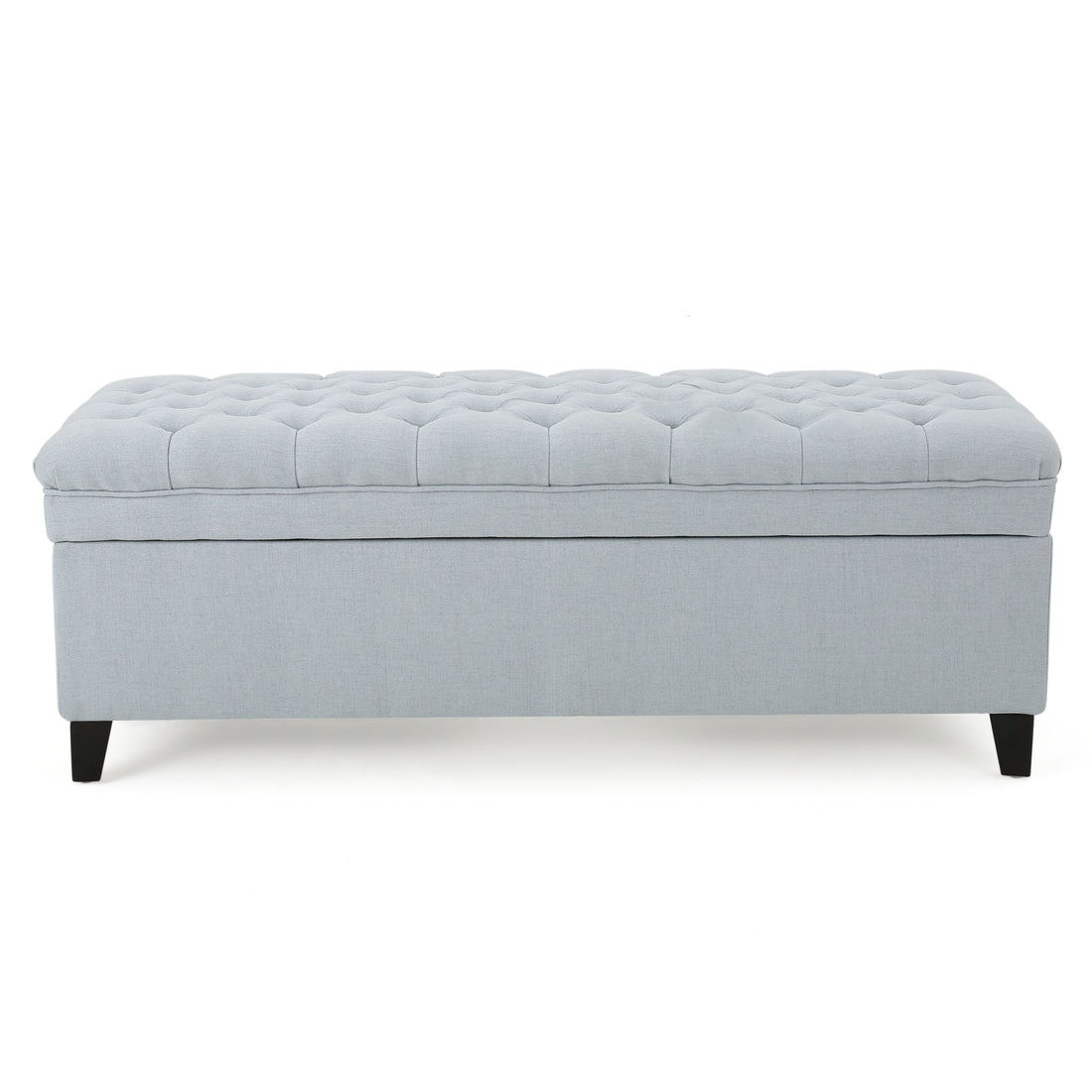 Juliana Storage Ottoman Blue Fabric