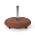 Wheelie Umbrella Base Round Terracotta Concrete