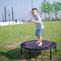 40 Inch Mini Exercise Trampoline For Adults Or Kids Indoor Fitness Rebounder Trampoline With Safety Pad Max Black Steel