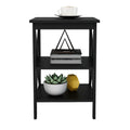 Oxford Small Side Table Black Mdf Material Legs Black Mdf