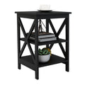 Oxford Small Side Table Black Mdf Material Legs Black Mdf