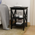 Oxford Small Side Table Black Mdf Material Legs Black Mdf