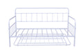 Metal Frame Daybed With Trundle White Metal