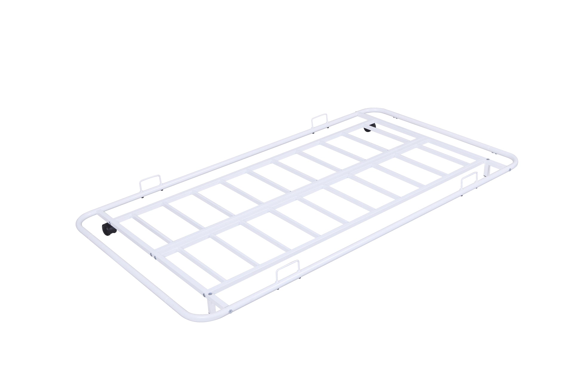 Metal Frame Daybed With Trundle White Metal