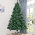 6Ft Artificial Christmas Tree Full Natural Spruce Pvc Fir Tree Foldable Metal Stand Unlit Green Green Iron Pvc