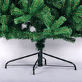 6Ft Artificial Christmas Tree Full Natural Spruce Pvc Fir Tree Foldable Metal Stand Unlit Green Green Iron Pvc