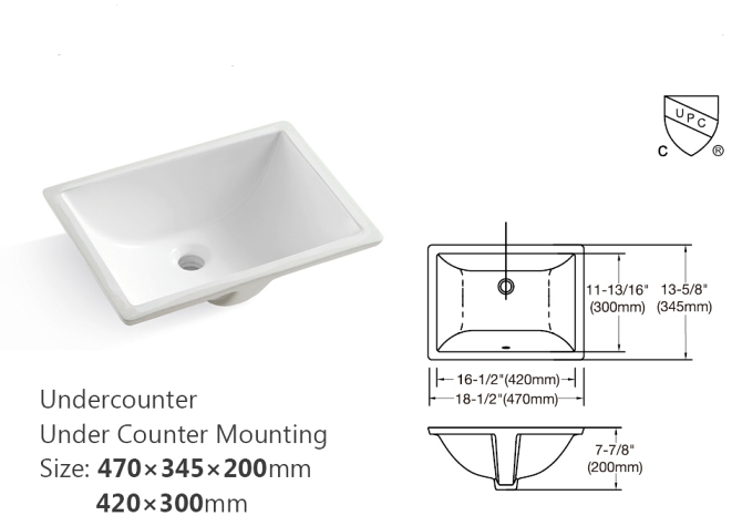 37Inch Bathroom Vanity Top Stone Carrara White Style Tops With Rectangle Undermount Ceramic Sink And Back Splash With 3 Faucet Hole For Bathrom Cabinet Gray American Design Stone Stone