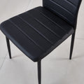 Chair Set Of 4 Black Metal