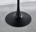 1 4,5Pieces Table And Chair,Black And White Dining Sets,Kitchen Sets,Coffee Sets,Mdf Table And Fabric Chair White Metal
