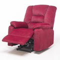 Power Lift Recliner Chair For Elderly Heavy Duty And Safety Motion Reclining Mechanism Fabric Sofa Living Room Chair Red Cotton Fabric