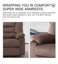 Power Lift Recliner Chair For Elderly Heavy Duty And Safety Motion Reclining Mechanism Fabric Sofa Living Room Chair Brown Cotton Fabric