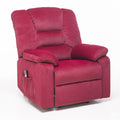 Power Lift Recliner Chair For Elderly Heavy Duty And Safety Motion Reclining Mechanism Fabric Sofa Living Room Chair Red Cotton Fabric