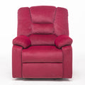 Power Lift Recliner Chair For Elderly Heavy Duty And Safety Motion Reclining Mechanism Fabric Sofa Living Room Chair Red Cotton Fabric