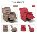 Power Lift Recliner Chair For Elderly Heavy Duty And Safety Motion Reclining Mechanism Fabric Sofa Living Room Chair Brown Cotton Fabric