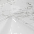 31Inch Bathroom Vanity Top Stone Carrara White Style Tops With Rectangle Undermount Ceramic Sink And Back Splash With 3 Faucet Hole For Bathrom Cabinet Grey Stone