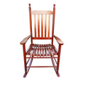 Wooden Porch Rocker Chair Brown Brown Solid Wood