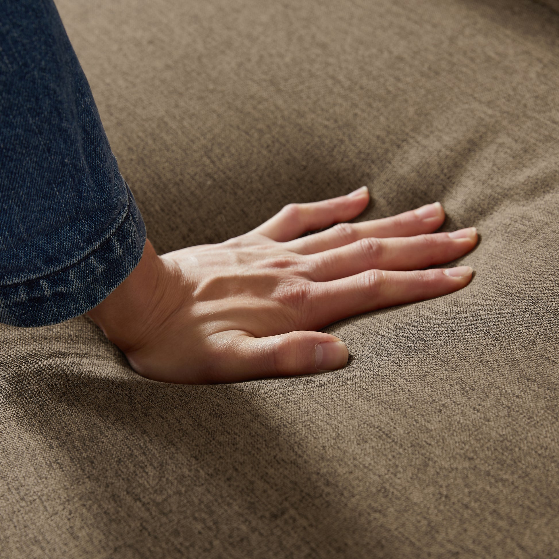 9191 Brown Broaching Storage Sofa Brown Linen