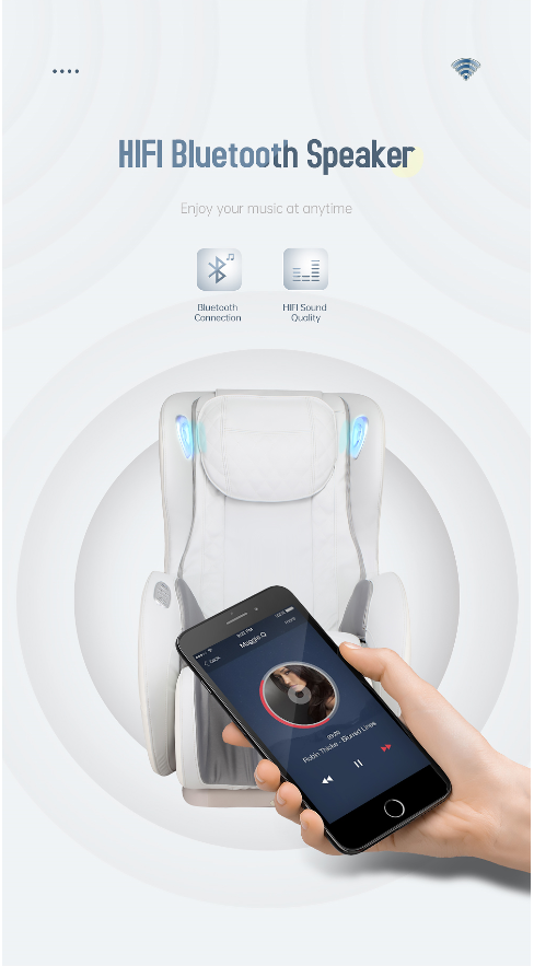 Massage Chairs Sl Track Full Body And Recliner, Shiatsu Recliner, Massage Chair With Bluetooth Speaker Green Green Pu