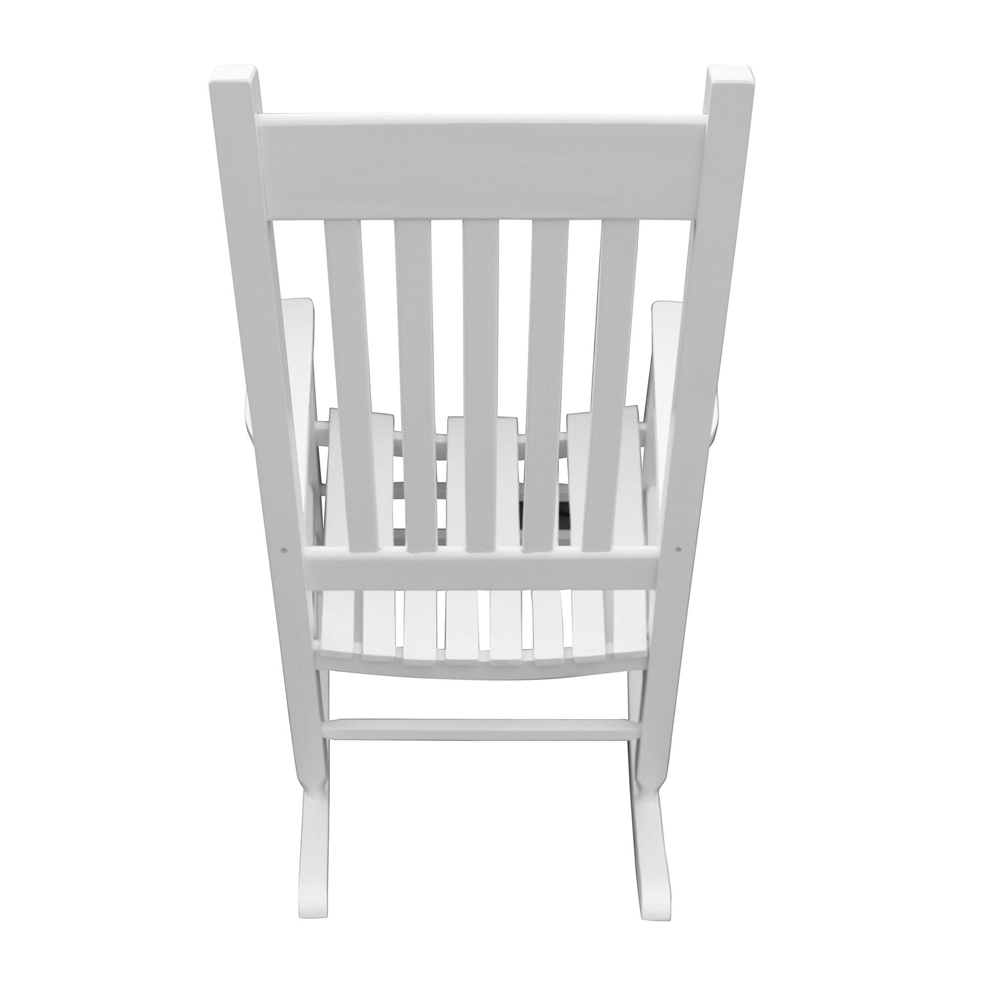 Wooden Porch Rocker Chair White White Solid Wood