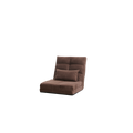 Triple Fold Down Sofa Bed, Adjustable Floor Couch Sofa With One Pillow, 5 Reclining Position, Convertible Upholstered Guest Sleeper,Adjustable Foldable Modern Leisure Sofa Bed Video Gaming Sofa Brown Linen Metal