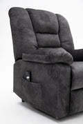 Recliners Lift Chair Relax Sofa Chair Livingroom Furniture Living Room Power Electric Reclining For Elderly Gray Fabric