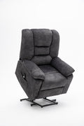 Recliners Lift Chair Relax Sofa Chair Livingroom Furniture Living Room Power Electric Reclining For Elderly Gray Fabric