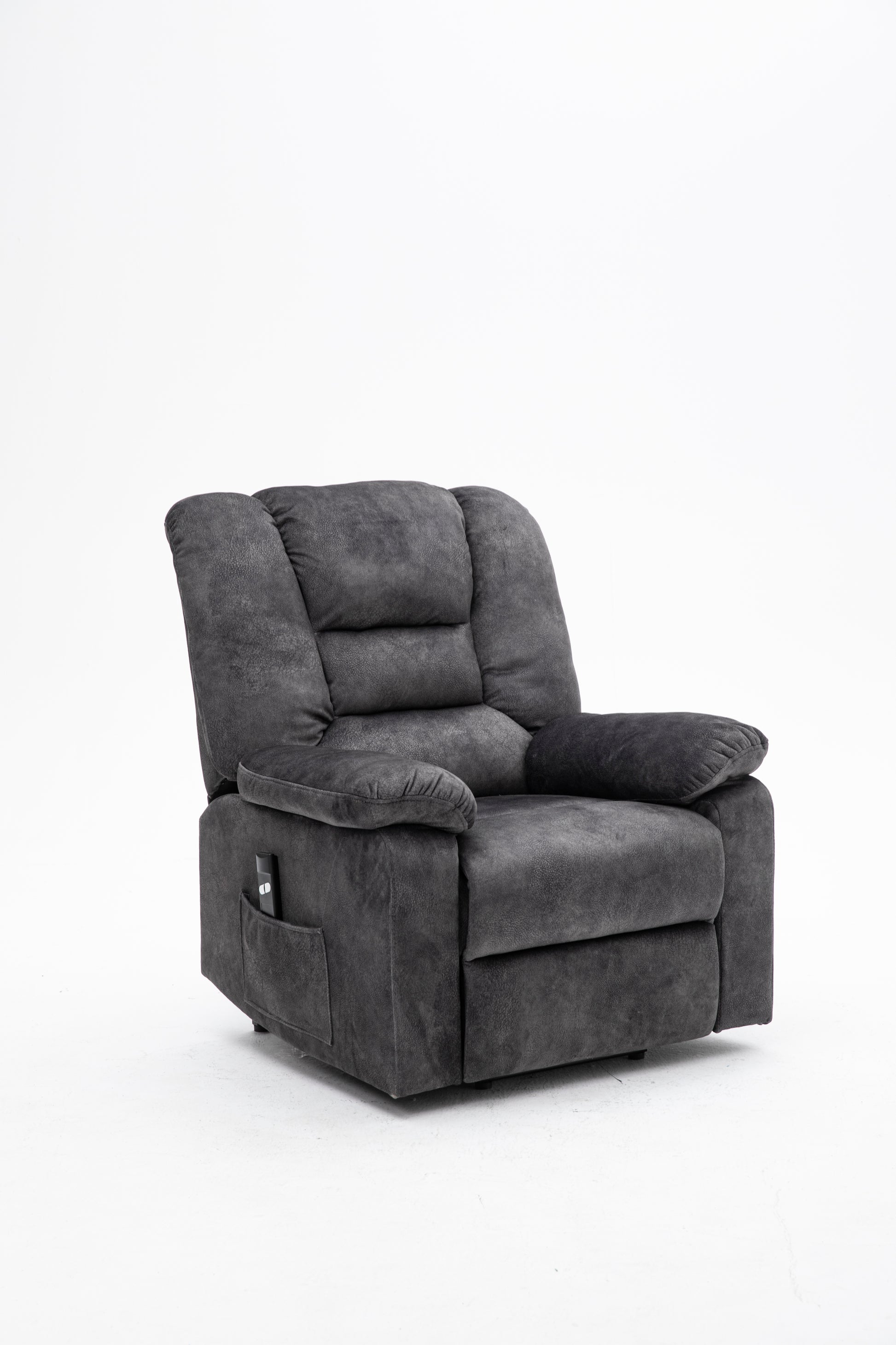 Recliners Lift Chair Relax Sofa Chair Livingroom Furniture Living Room Power Electric Reclining For Elderly Gray Fabric