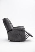 Recliners Lift Chair Relax Sofa Chair Livingroom Furniture Living Room Power Electric Reclining For Elderly Gray Fabric