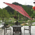 9Ft Umbrella Red Stripes Red Striped Metal