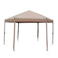 13 Ft. W X 13 Ft. D X 9.2Ft Pop Up Gazebo Tent Outdoor Canopy Hexagonal Canopies Gazebos & Pergolas 6 Sided For Patio Garden Backyard Sun Shelter Bbq Garden Events With Strong Steel Frame Storage Bag Brown Metal