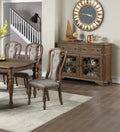 Set Of 2 Dining Chairs Upholstered Tufted Unique Design Chairs Back Cushion Seat Dining Room Brown Brown Dining Room Contemporary,Modern,Transitional Dining Chairs Solid Wood